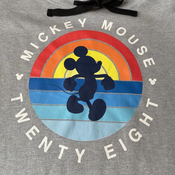 NEFF DISNEY Mickey Mouse Twenty Eight Sunset Hoodie Grey Authentic Mens M medium - Picture 3 of 10